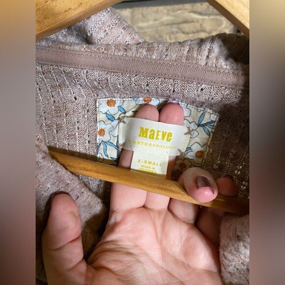 Maeve by anthropology blush pink sweater‎ - Picture 3 of 7